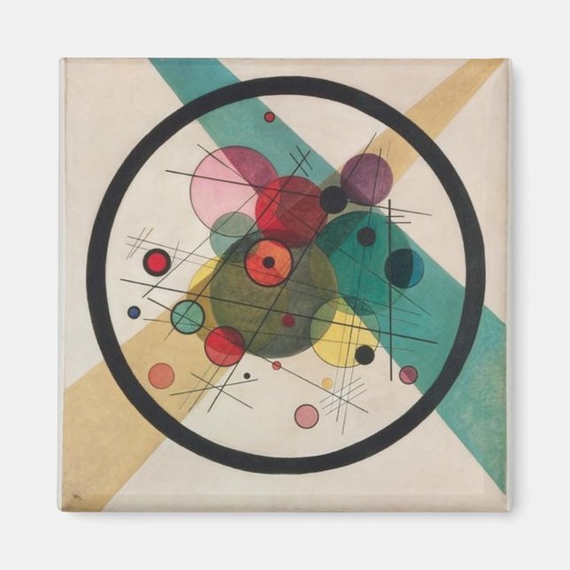 Aimant Vassily Kandinsky cercles dans un cercle (Devant)