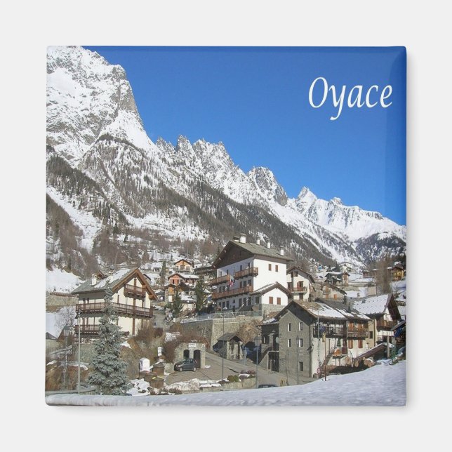 Aimant VDA019 OYACE, Vallée d'Aoste, Italie, Frigo (Devant)