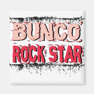 Aimant vedette du rock de bunco dans le rose