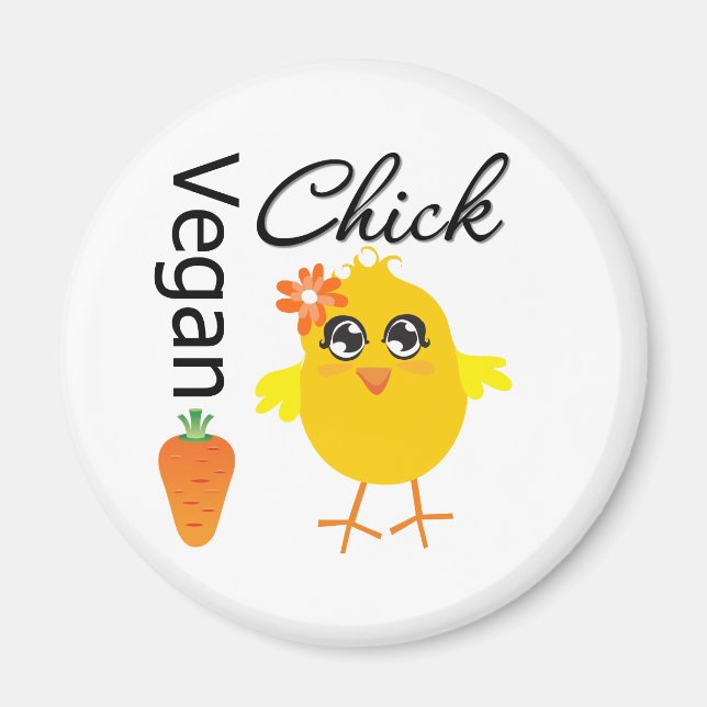Aimant Vegan Chick 2 (Devant)