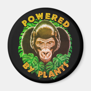 Aimant Vegan Gorilla - Propulsé Par Citation Plante