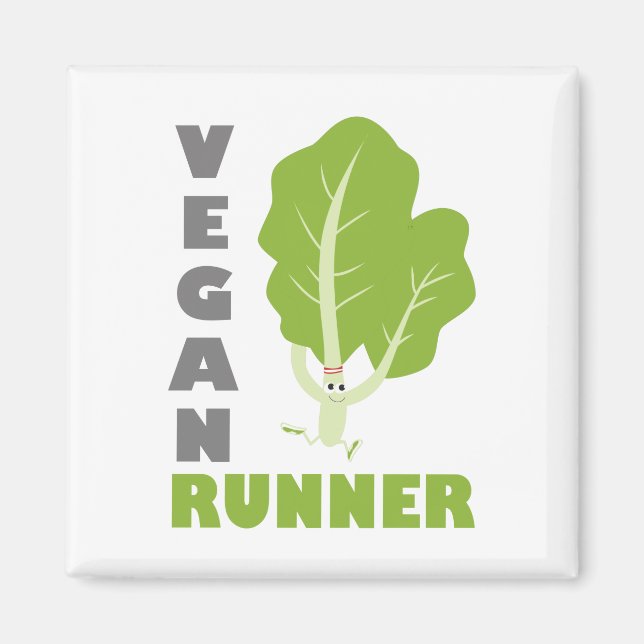 Aimant Vegan Runner - Kale (Devant)