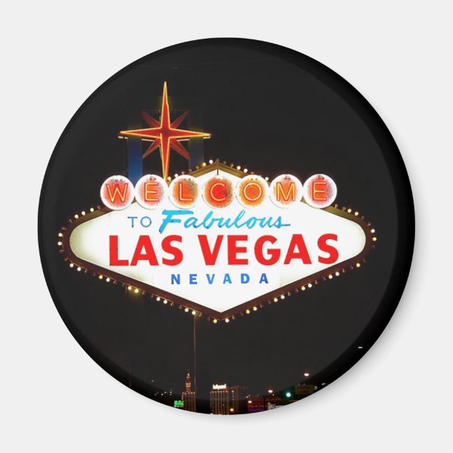 Aimant Vegas Inscrivez-vous Éclairage (Devant)