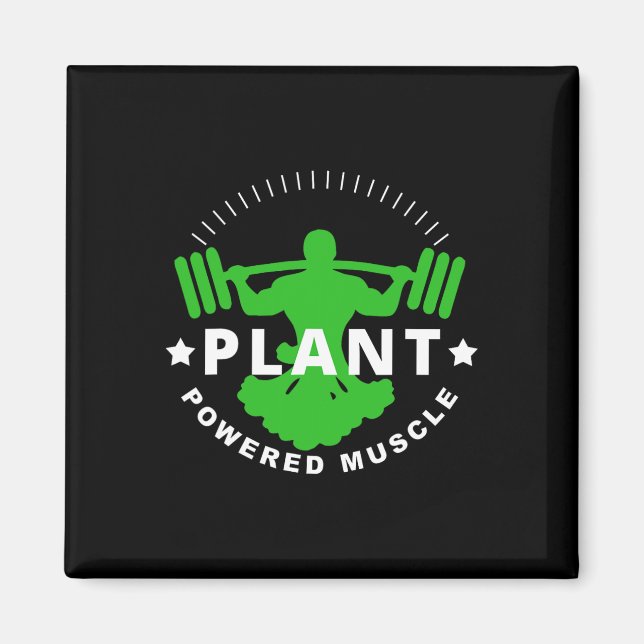 Aimant Vegetarian Plante Broccoli Bodybuilding Ascenseur (Devant)