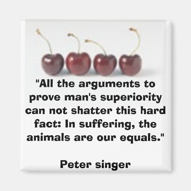 Aimant végétarien (Devant)