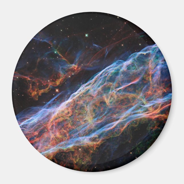 Aimant Veil Nebula Supernova Reste Télescope Hubble (Devant)