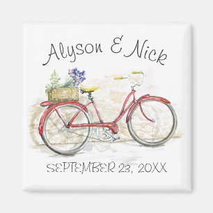 Aimant Vélo à l'ancienne avec panier