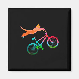 Aimant Vélo de montagne pour chat Biker Bicyclette Kitty