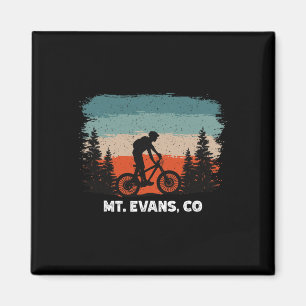 Aimant Vélo de Montagne Rétro Coucher de Soleil Vintage M