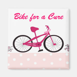 Aimant Vélo pour une guérison - Bicyclette rose