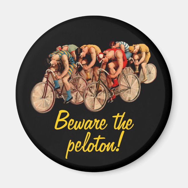 Aimant Vélo Racing Peloton Humour Tshirt (Devant)