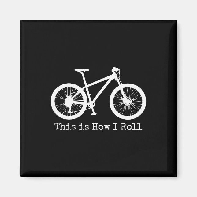 Aimant Vélo tout terrain cyclisme Mtb vélo cyclisme drôle (Devant)