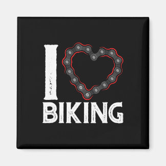 Aimant Vélo tout terrain Vélo de cyclisme J'adore faire d