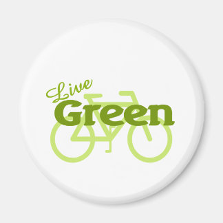 Aimant vélo vert live