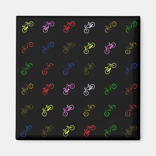 Aimant Vélos colorés (Devant)