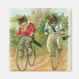 Aimant Vélos d'équitation chats