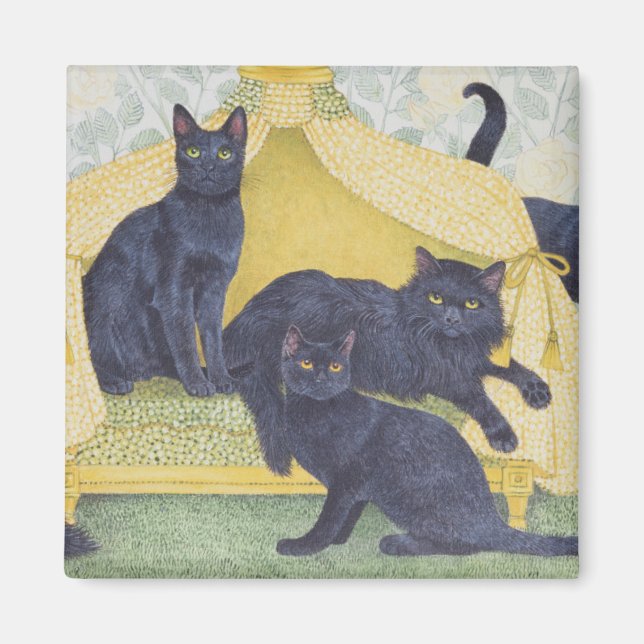 Aimant velours noir (Devant)