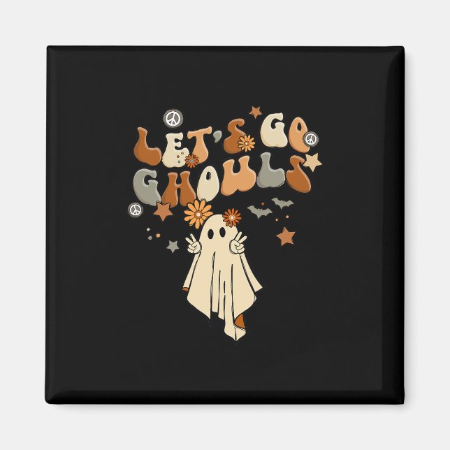 Aimant Venez les fantômes confort Halloween Cozy Automne  (Devant)