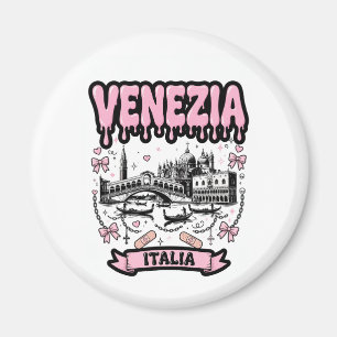 Aimant Venezia Italia Rose Pissant Yami Kawaii Skyline