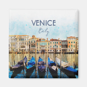 Aimant VENICE VENEZIA watercolor - Italy Travel souvenir