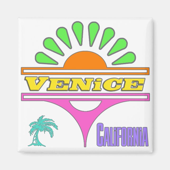 Aimant "Venise coloré 1" (Devant)