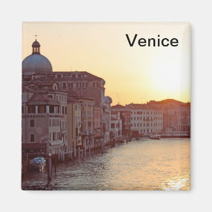 Aimant Venise, coucher du soleil sur le canal grand