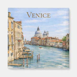 Aimant Venise Grand Canal Aquarelle