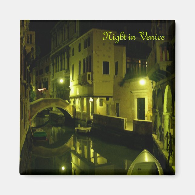Aimant Venise nocturne (Devant)