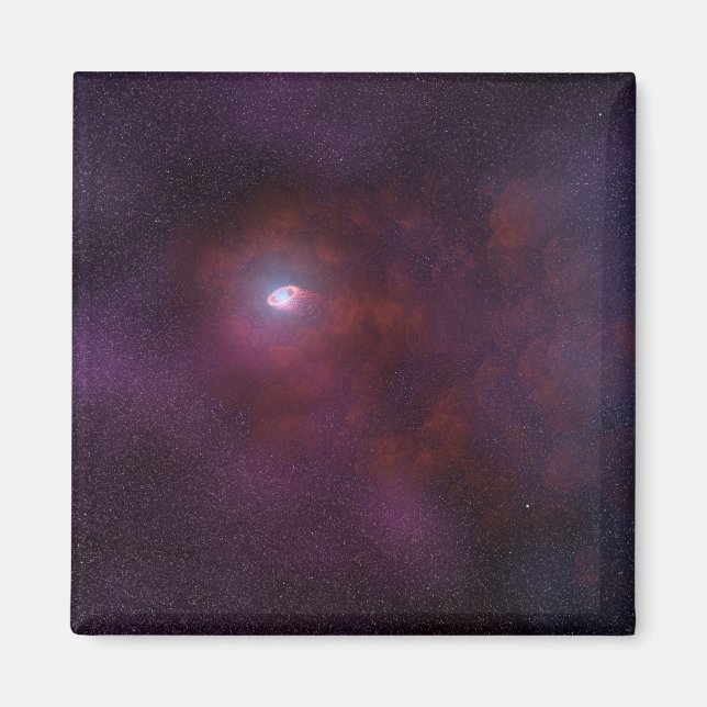 Aimant Vent Pulsar D'Une Étoile Neutron. (Devant)