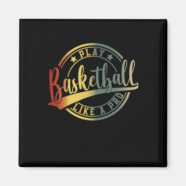 Aimant Ventilateurs de basket-ball Collège de basket-ball (Devant)
