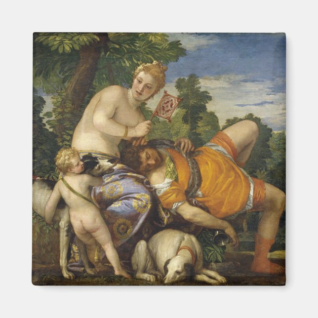 Aimant Vénus et Adonis (par Paolo Veronese) (Devant)