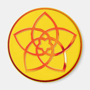 Aimant Venusblume / Venus Flower RED jaune