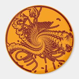 Aimant Ver fossile. 2