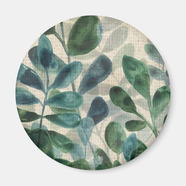 Aimant Verdant Sophistication - Tropical Leaves (Devant)