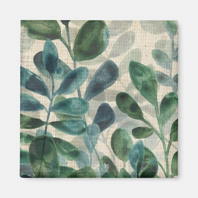 Aimant Verdant Sophistication - Tropical Leaves (Devant)