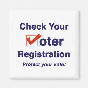 Aimant Vérifiez vos élections d'inscription électorale 20