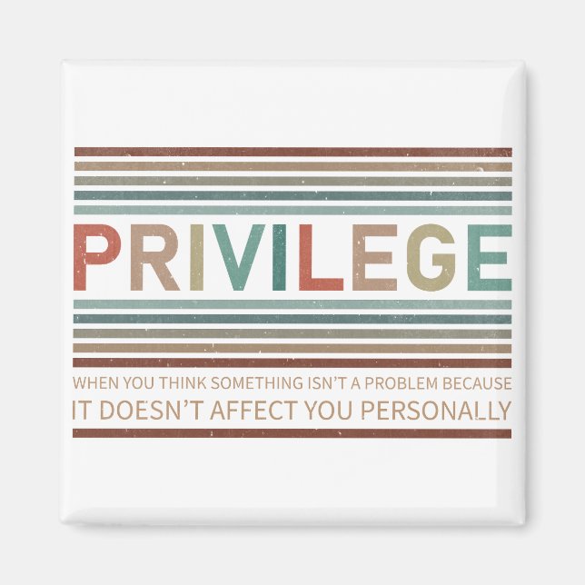 Aimant Vérifiez votre privilège (Devant)