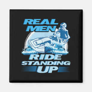 Aimant Véritable Homme Ride Debout Jet Ski Design