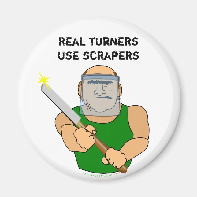 Aimant Véritables Turner Utiliser Des Gratteurs Drôle Car (Devant)