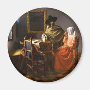 Aimant Vermeer Le Verre de l'aimant du vin