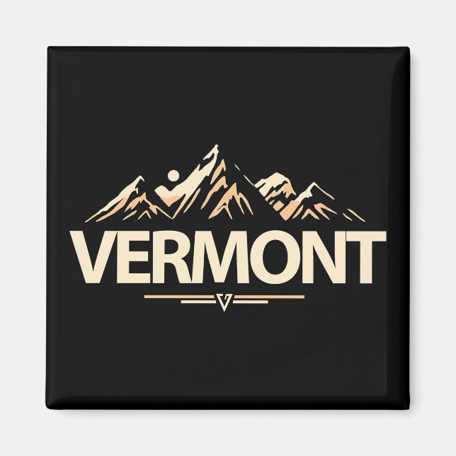 Aimant Vermont États-Unis d'Amérique (Devant)