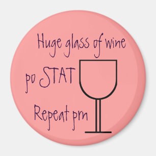 Aimant Verre d'aimant d'ordre de vin
