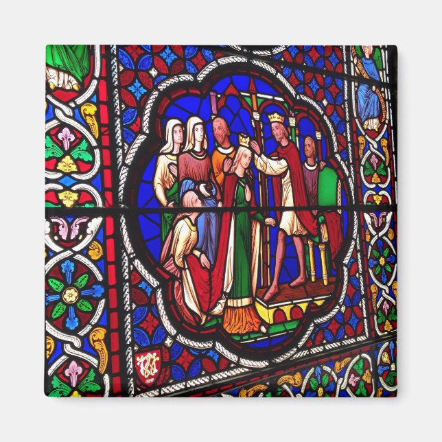 Aimant Verre de retenue - Couronnement d'Esther (Devant)