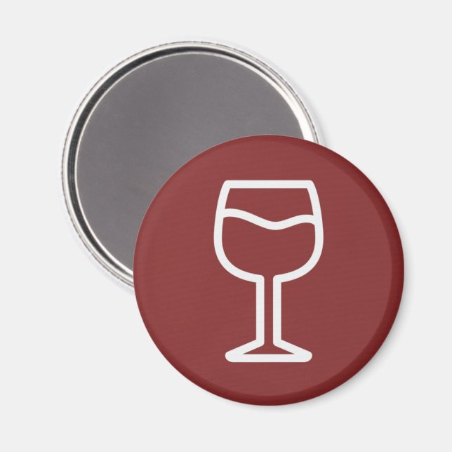 Aimant Verre de vin (Recto/Verso)