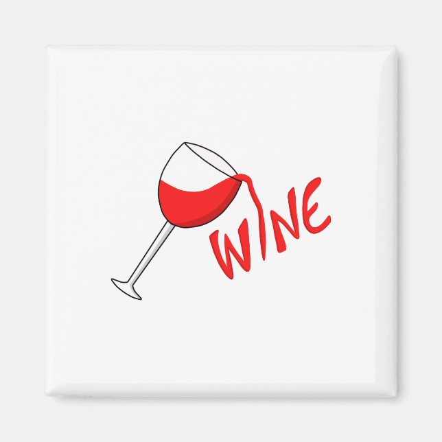 Aimant Verre de vin (Devant)