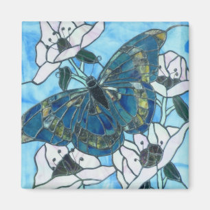 Aimant Verre souillé de papillon