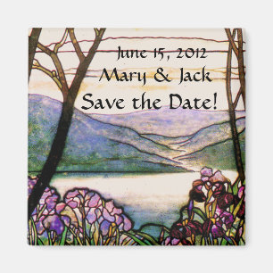 Aimant Verre Vintage Enregistrer l'aimant de date