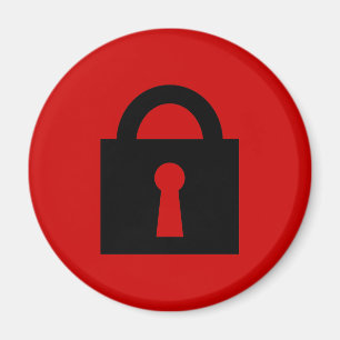 Aimant Verrouiller. Icône Top Secret ou Confidential.