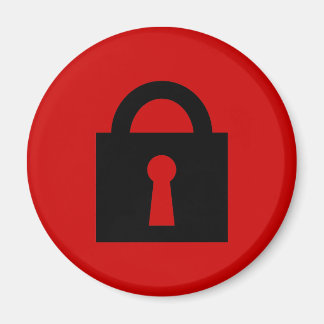 Aimant Verrouiller. Icône Top Secret ou Confidential.