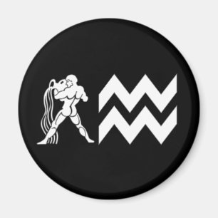 Aimant Verseau avec le symbole